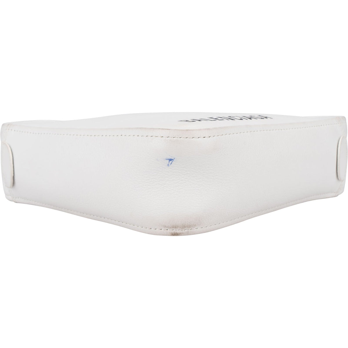 Balenciaga Triangle Duffle S aus weißem Leder – Ansicht 6