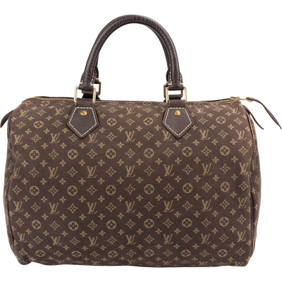 Louis Vuitton Monogram Mini Lin Canvas Speedy 30 Handbag