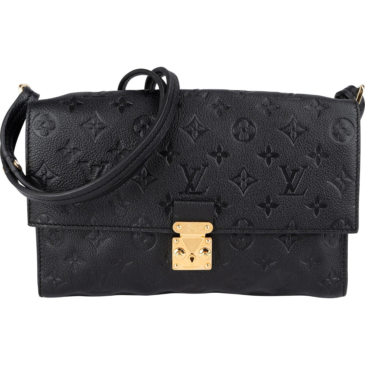 Louis Vuitton Noir Monogram Empreinte Leather Fascinante Crossbody Bag