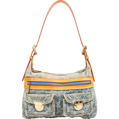 Louis Vuitton Monogram Denim Baggy PM Shoulder Bag
