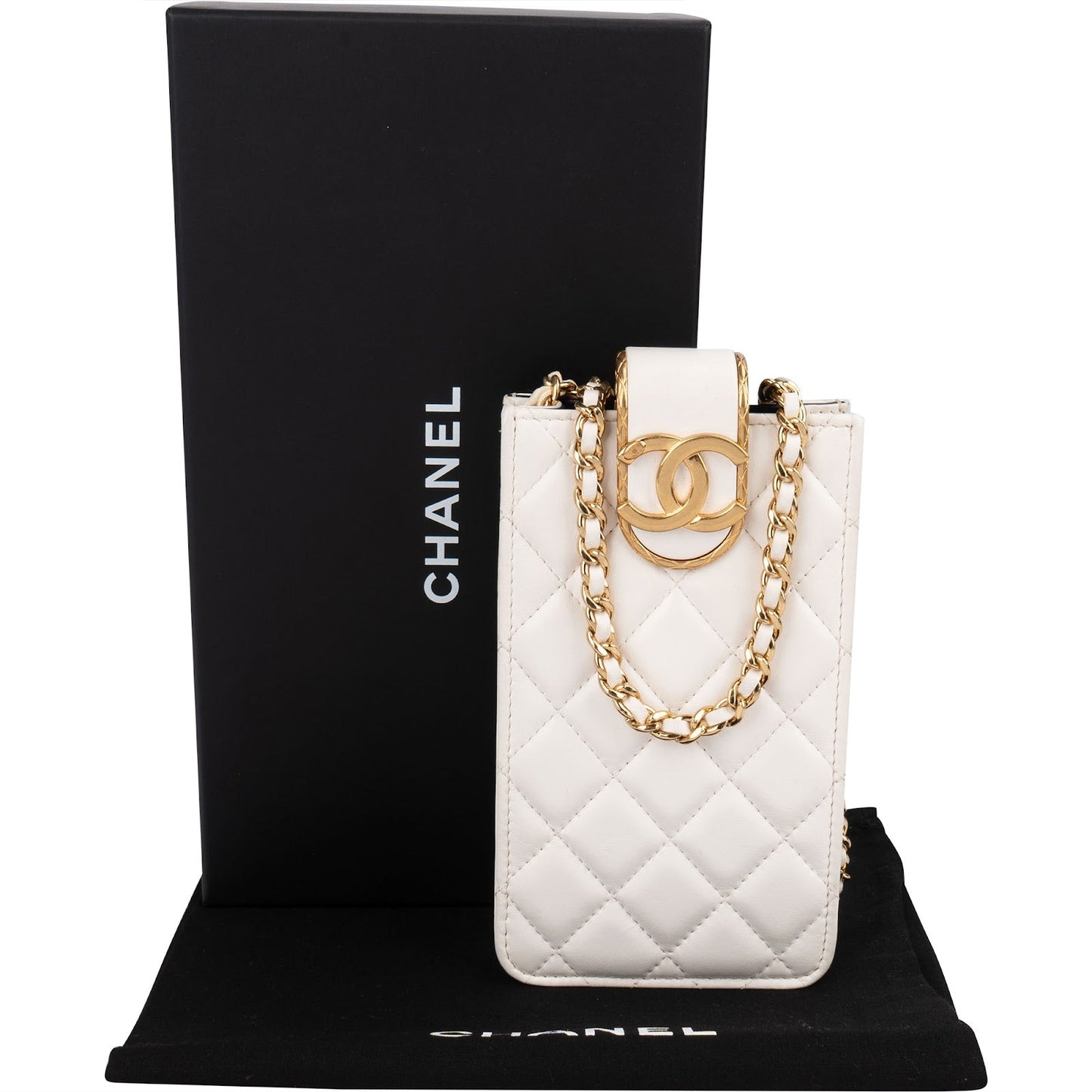 Chanel Quilted Lambskin CC in Love Phone Crossbody Bag