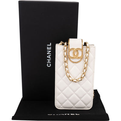 Chanel Quilted Lambskin CC in Love Phone Crossbody Bag