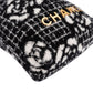 Chanel 22 Cashmere Checkered Rose Pattern Bucket Small Crossbody Handbag