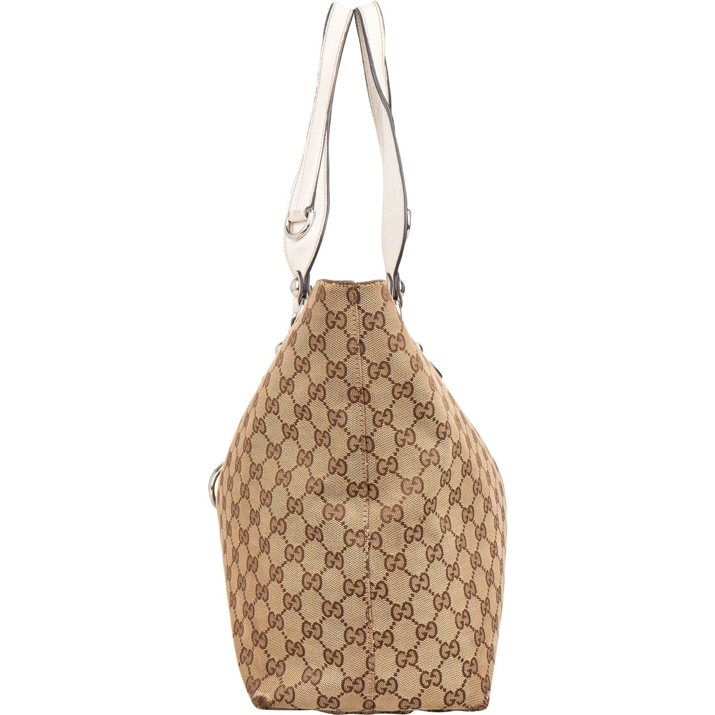 Gucci Monogram GG Canvas Abbey Horsebit Tote Shoulder Bag