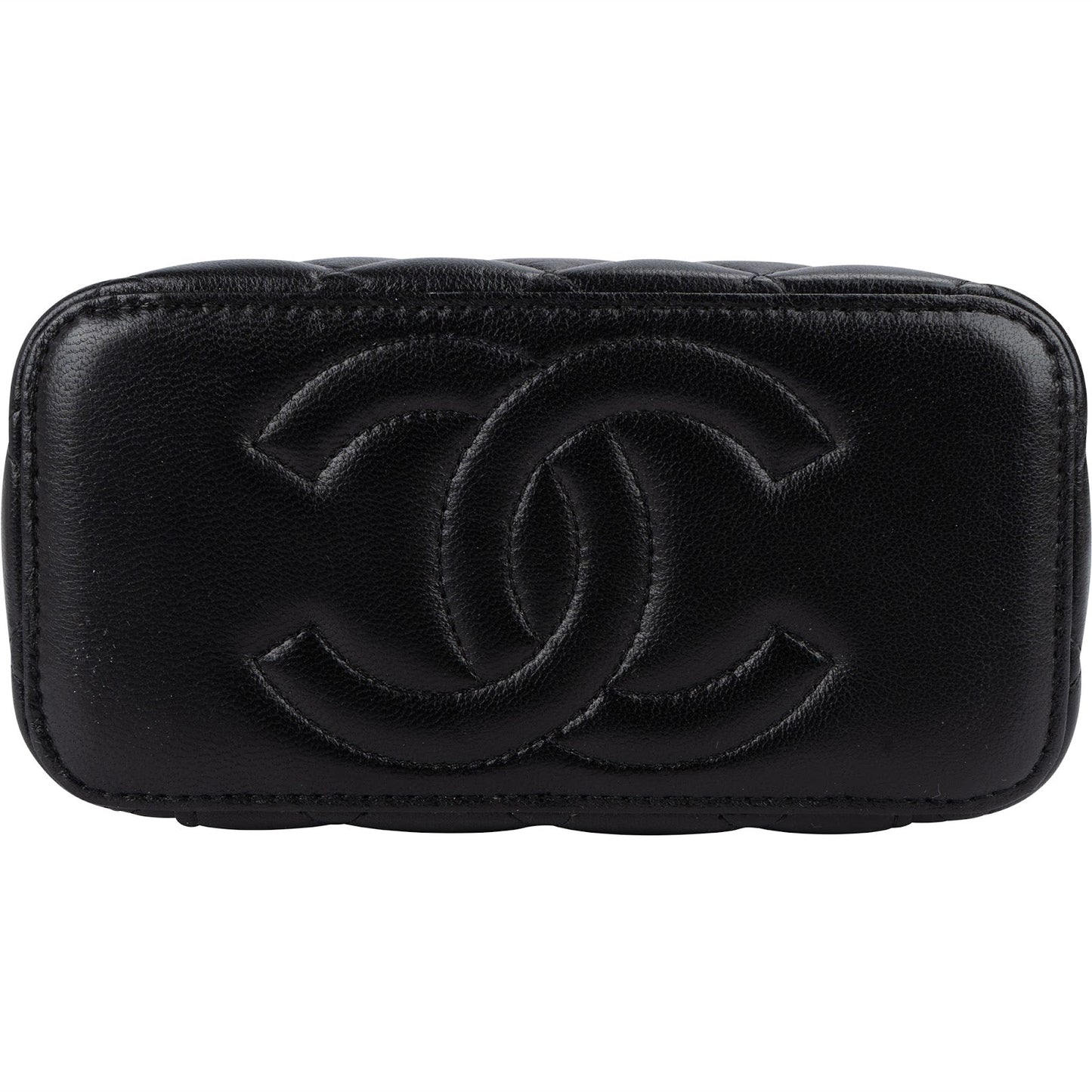 Chanel Quilted Lambskin Vanity Case Crossbody Bag