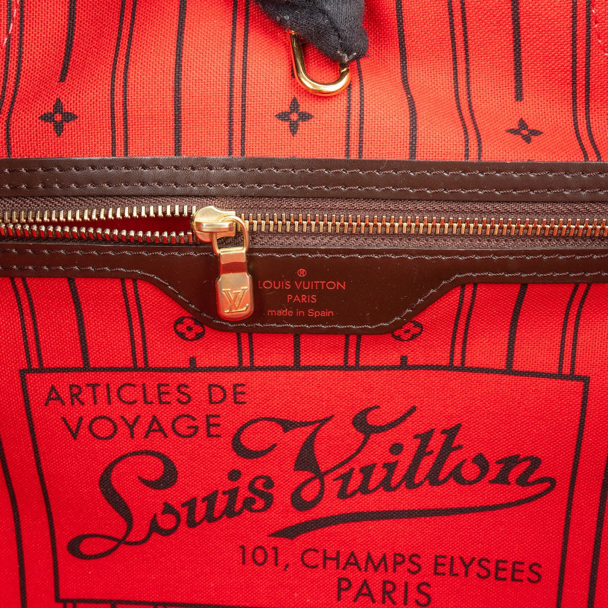 Louis Vuitton Neverfull MM aus Damier Ebene Canvas – Ansicht 10