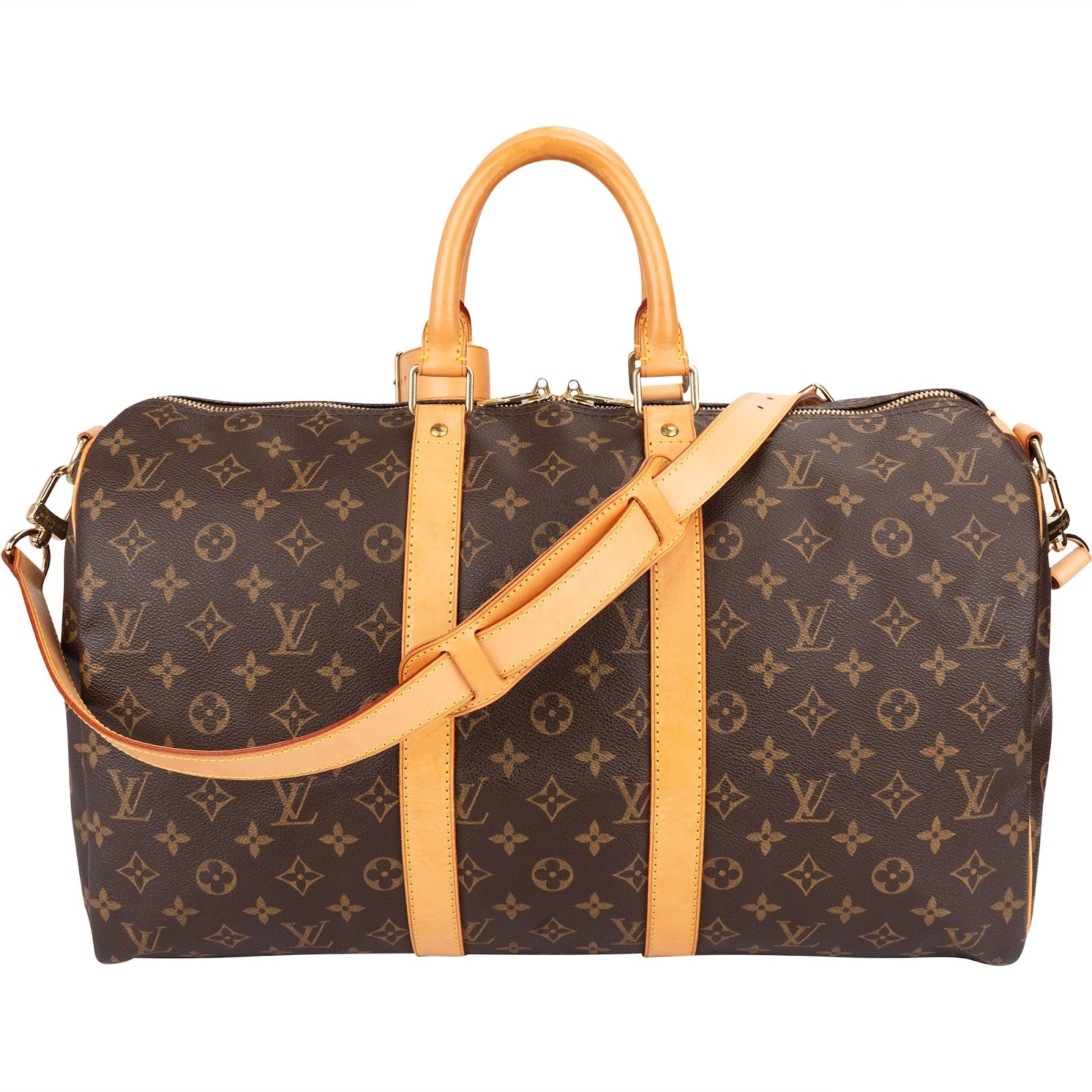 Louis Vuitton Monogram Canvas Keepall 45 Bandoulière Travel Bag