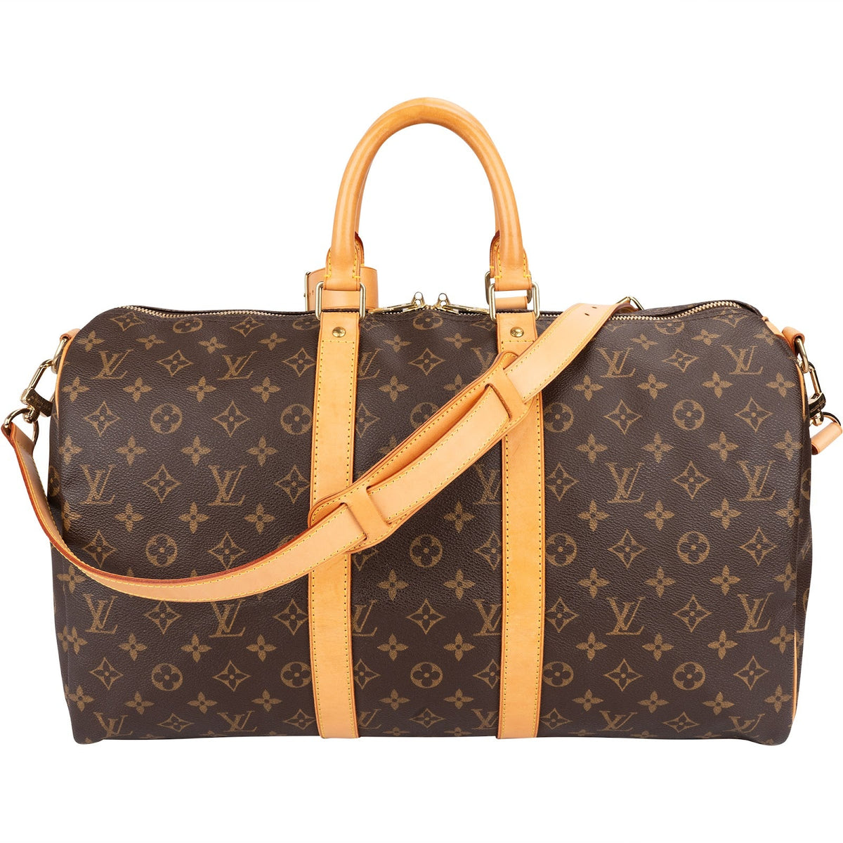 Louis Vuitton Monogram Canvas Keepall 45 Bandoulière Travel Bag