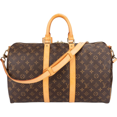 Louis Vuitton Monogram Canvas Keepall 45 Bandoulière Travel Bag