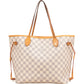 Louis Vuitton Monogram Damier Azur Canvas Neverfull MM Shoulder Bag