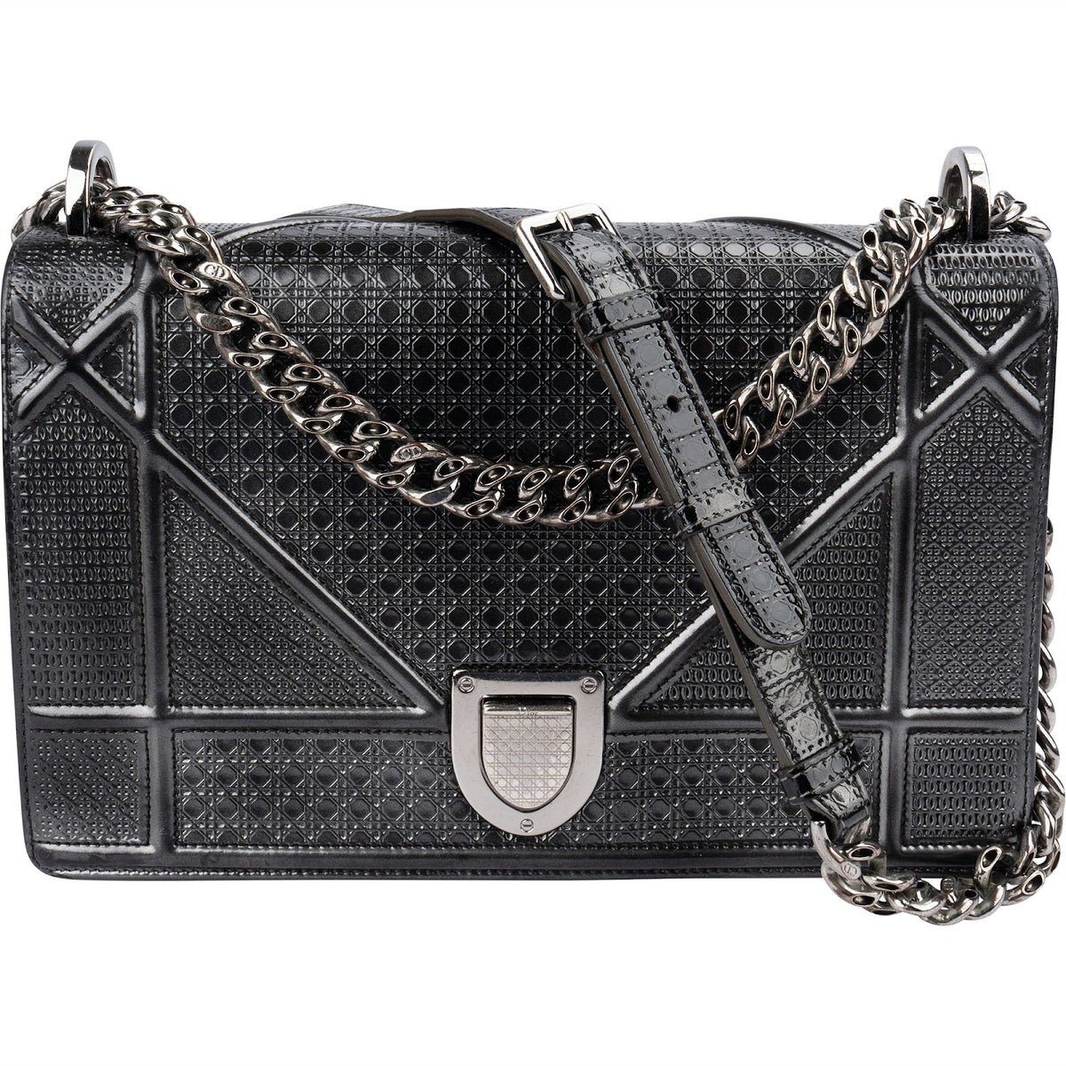 Christian Dior Embossed Cannage Diorama Flap Crossbody Bag
