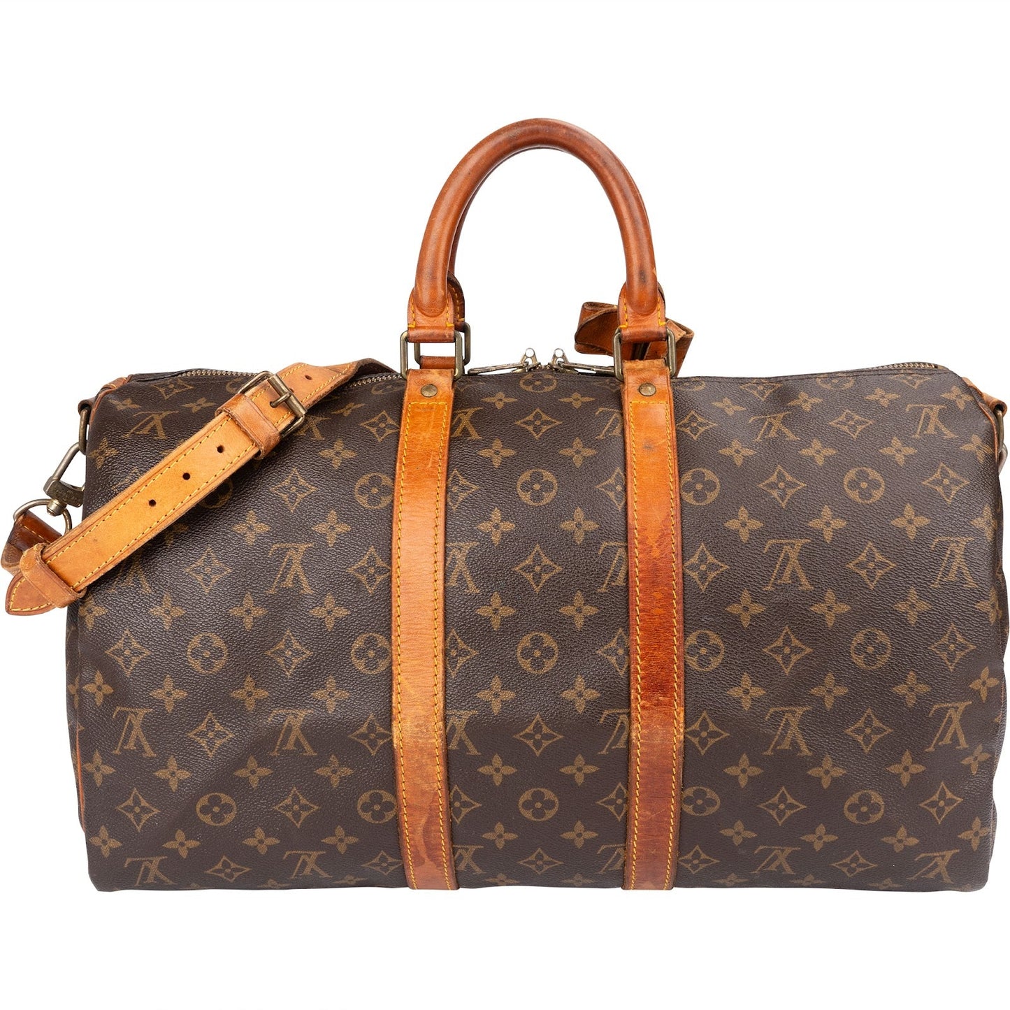 Louis Vuitton Monogram Canvas Keepall 45 Bandoulière Travel Bag