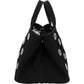 Prada Triangle Perforated Grommet Canapa Handbag