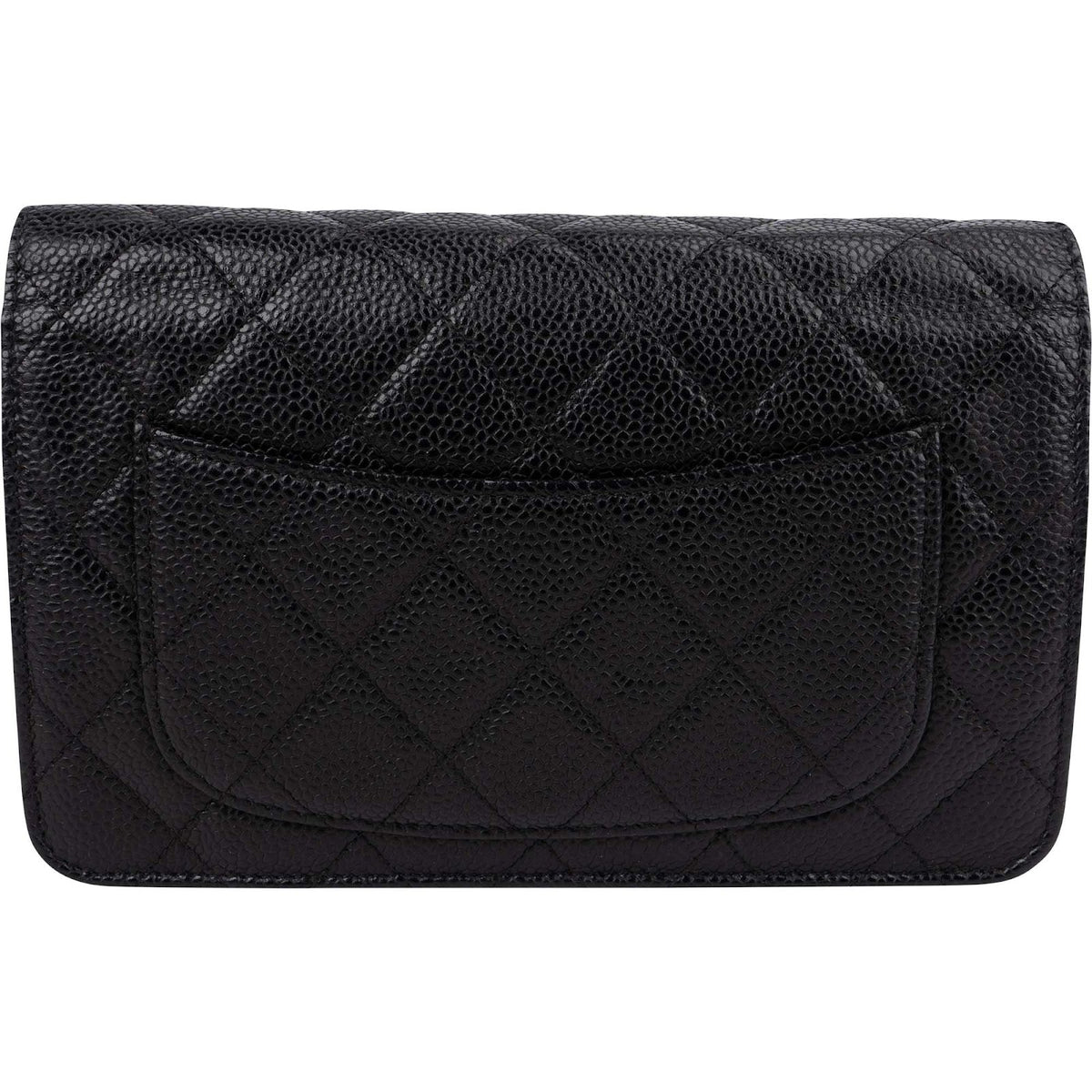 Chanel Quilted Caviar Leather CC Wallet On Chain Crossbody Bag