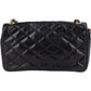 Chanel Quilted Lambskin 24K Gold Single Flap Crossbody Bag
