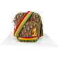 Christian Dior Trotter Monogram Multicolor Striped Rasta Messenger Crossbody Bag