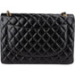 Chanel Quilted Lambskin Gold Maxi Double Flap Crossbody Bag
