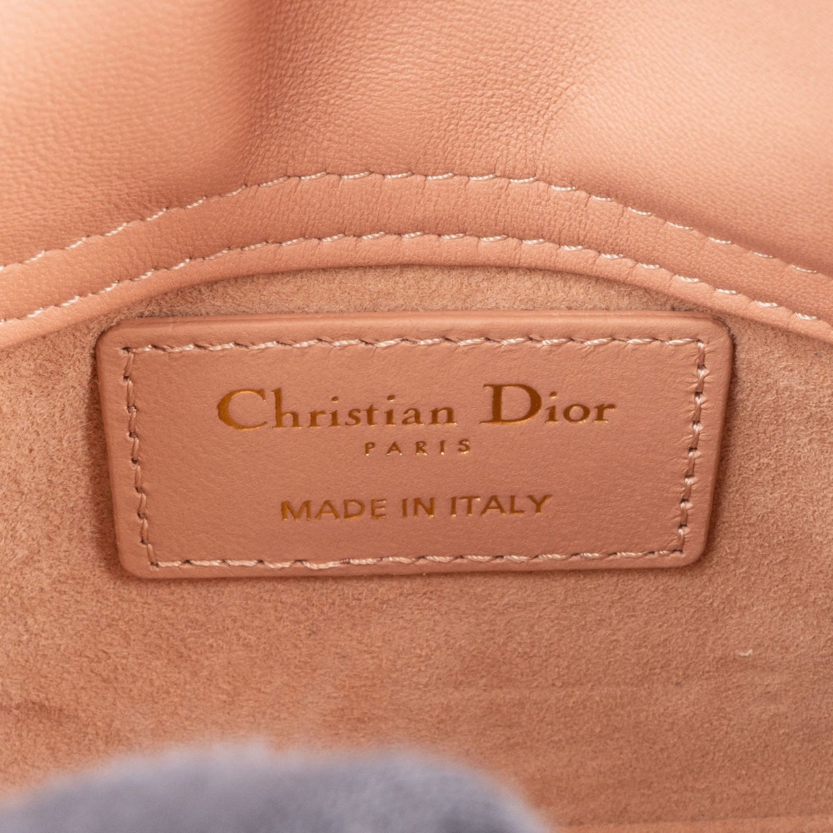 Christian Dior Lambskin Micro Lady Dior Crossbody Handbag