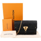 Louis Vuitton Noir Leather Empreinte Monogram Vavin Chain Crossbody Bag