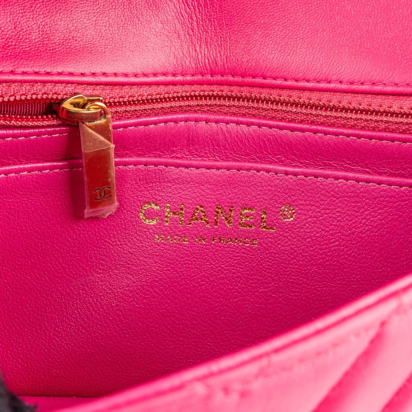 Chanel Quilted Chevron Lambskin Small Single Flap Crossbody Bag