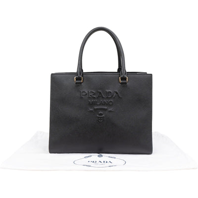 Prada Saffiano Leather Small Tote Handbag