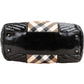 Burberry Quilted Patent Leather Heymarket Check Tote Shoulder Bag