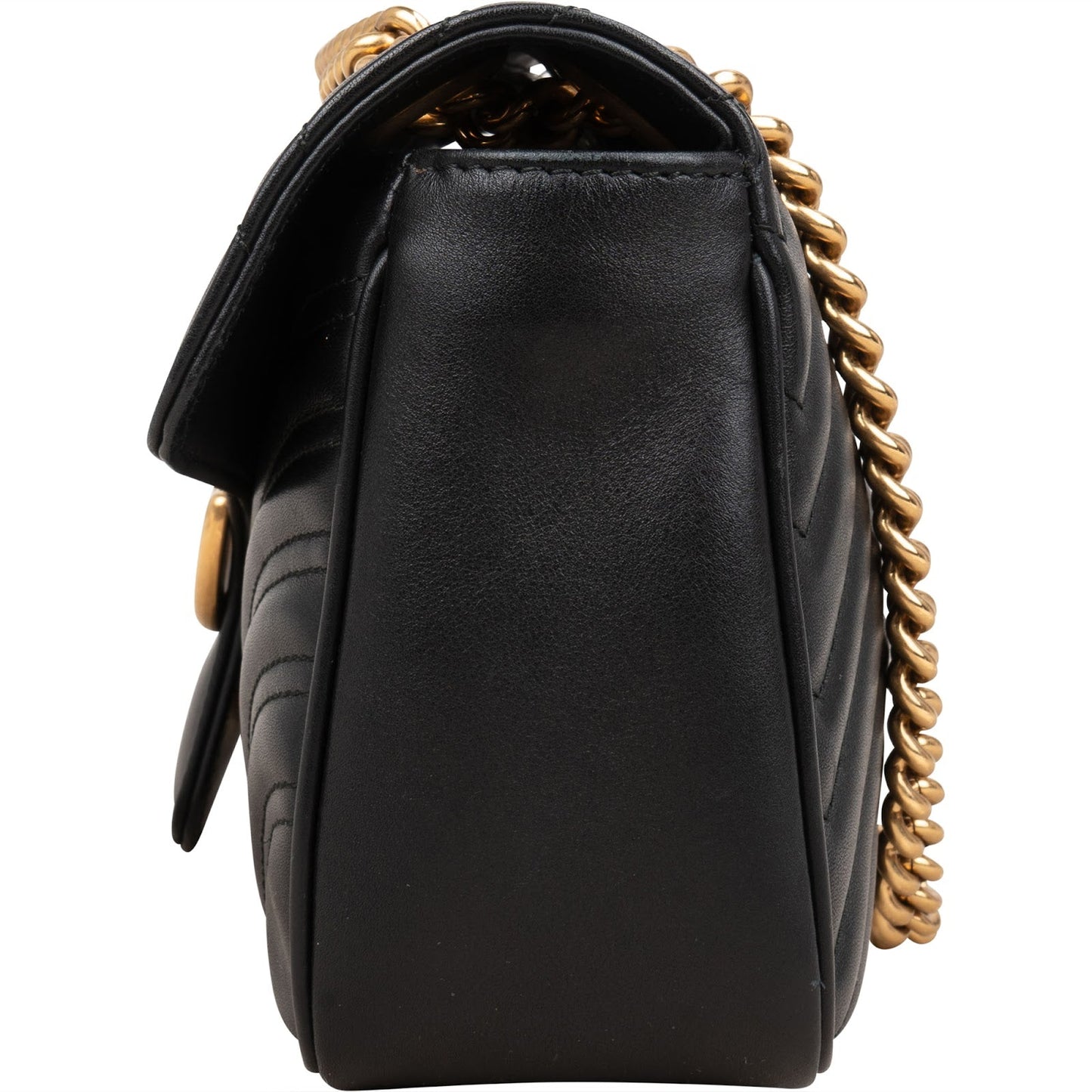 Gucci Chevron Leather GG Marmont Camera Crossbody Bag