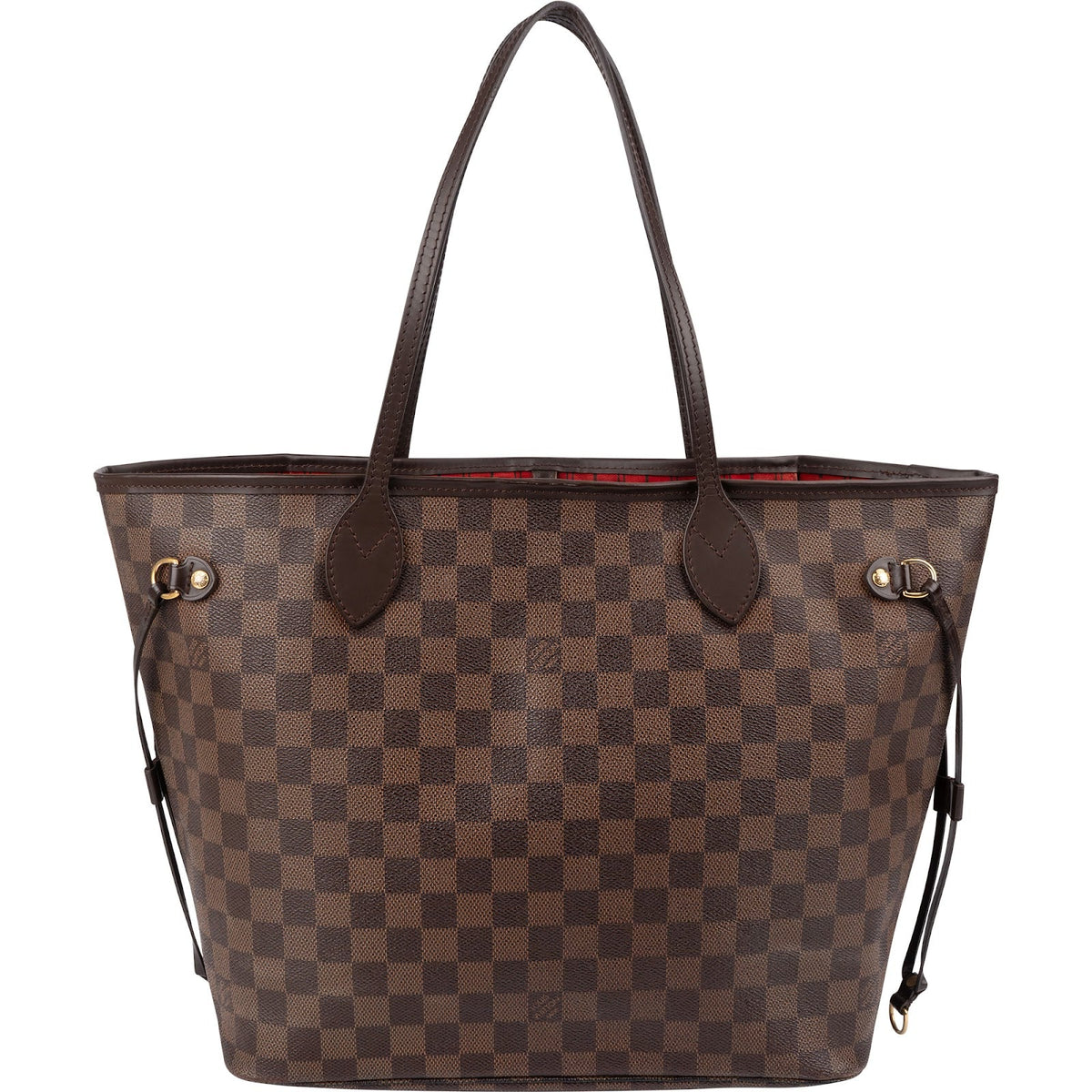 Louis Vuitton Neverfull MM aus Damier Ebene Canvas – Vorderansicht