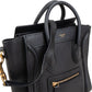 Celine Black Calfskin Leather Luggage Handbag