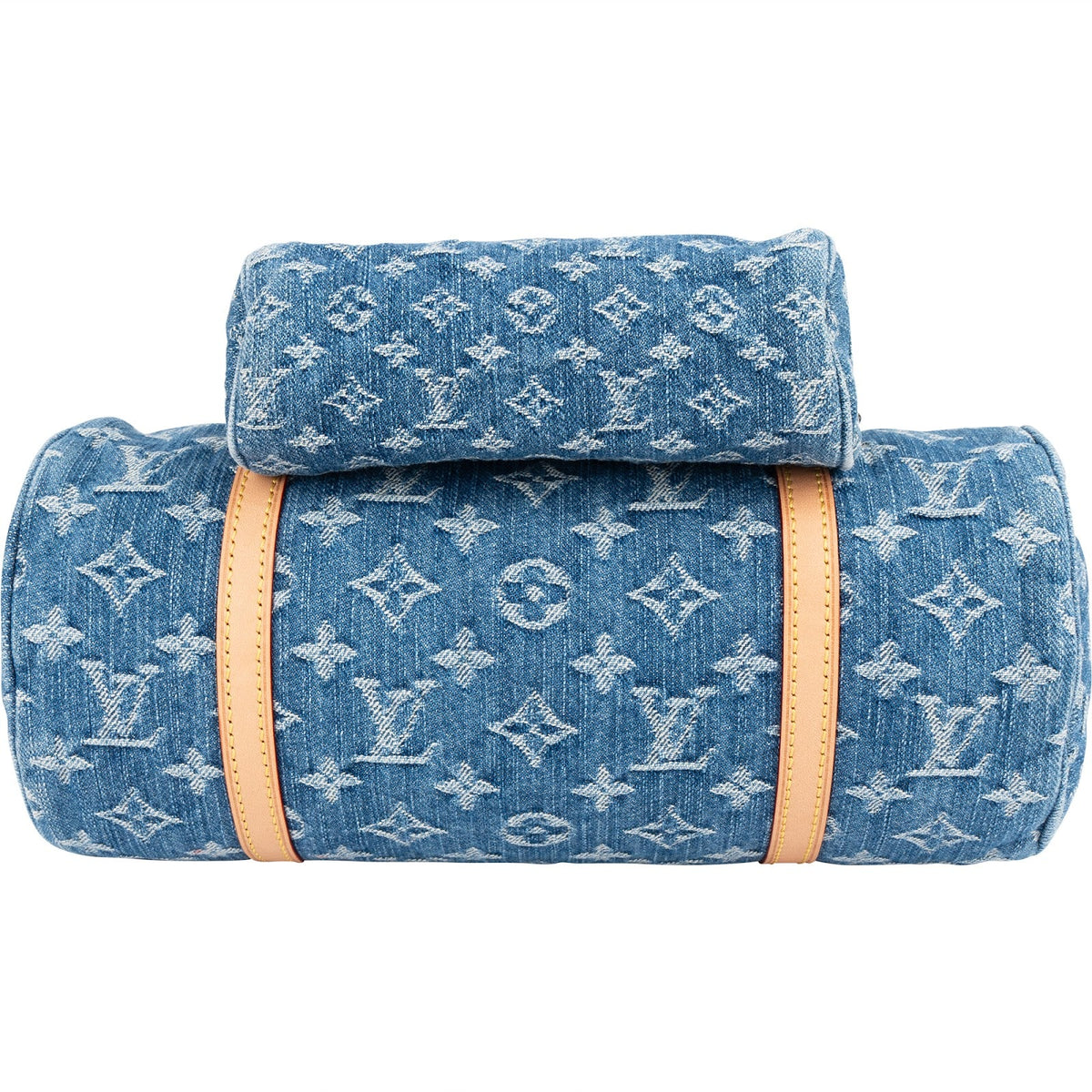 Louis Vuitton Monogram Denim Papillon Set Handbag
