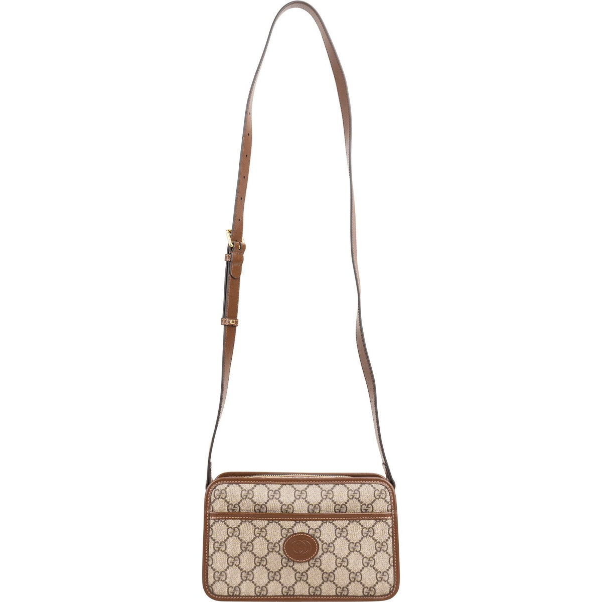 Gucci Monogram Neo Vintage GG Supreme Small Messenger Crossbody Bag