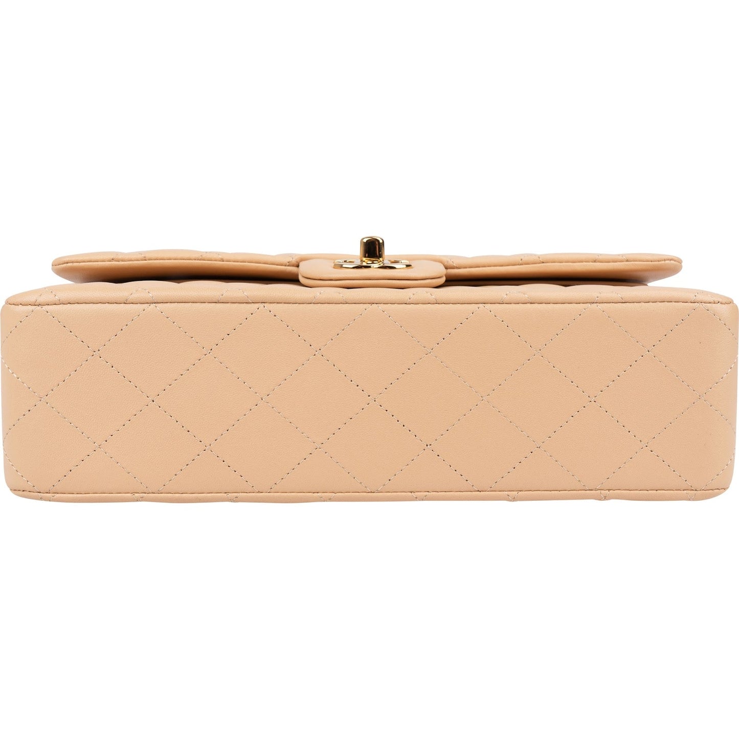 Chanel Quilted Lambskin Medium Double Flap Shoulder Bag