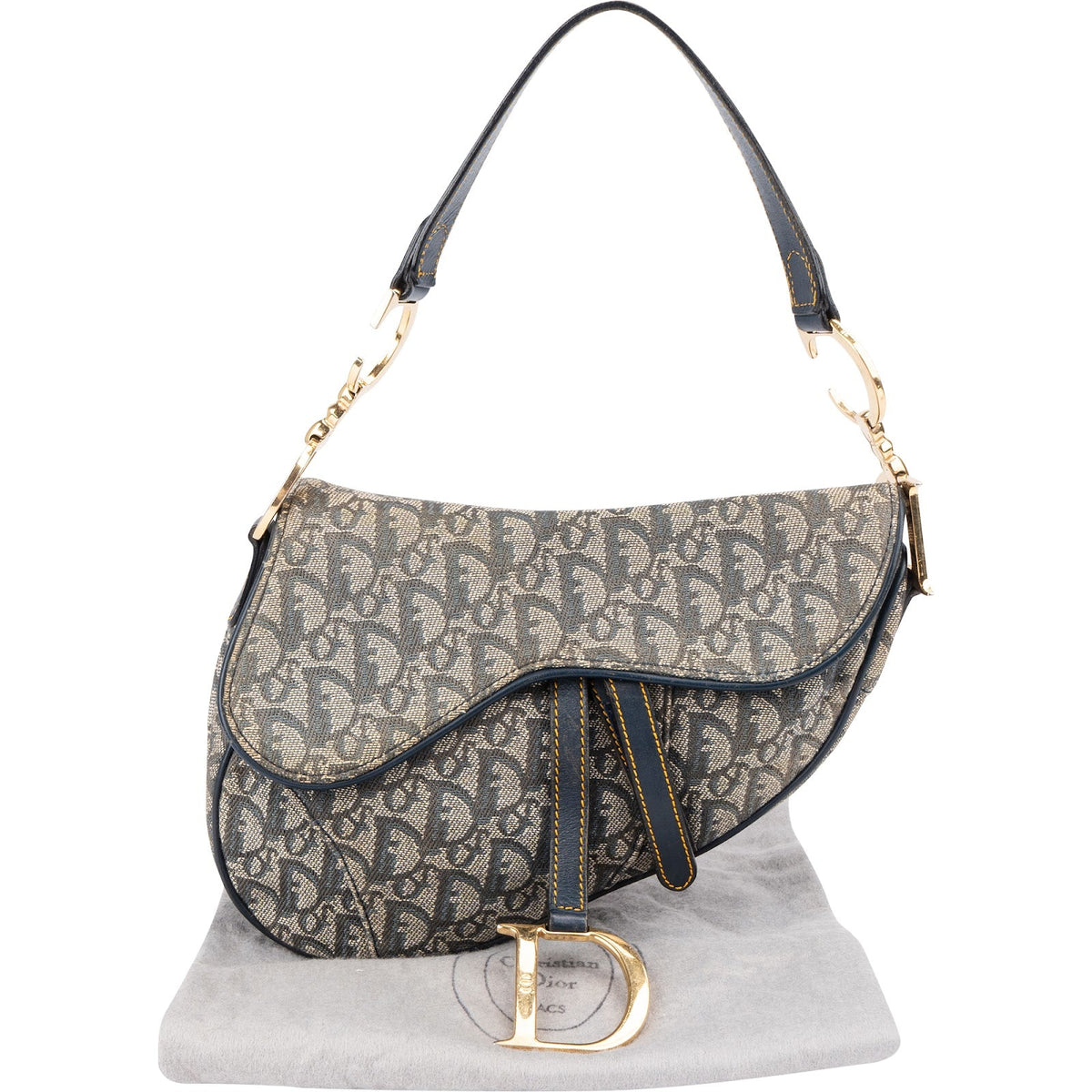 Dior Saddle aus Oblique Denim – Ansicht 2