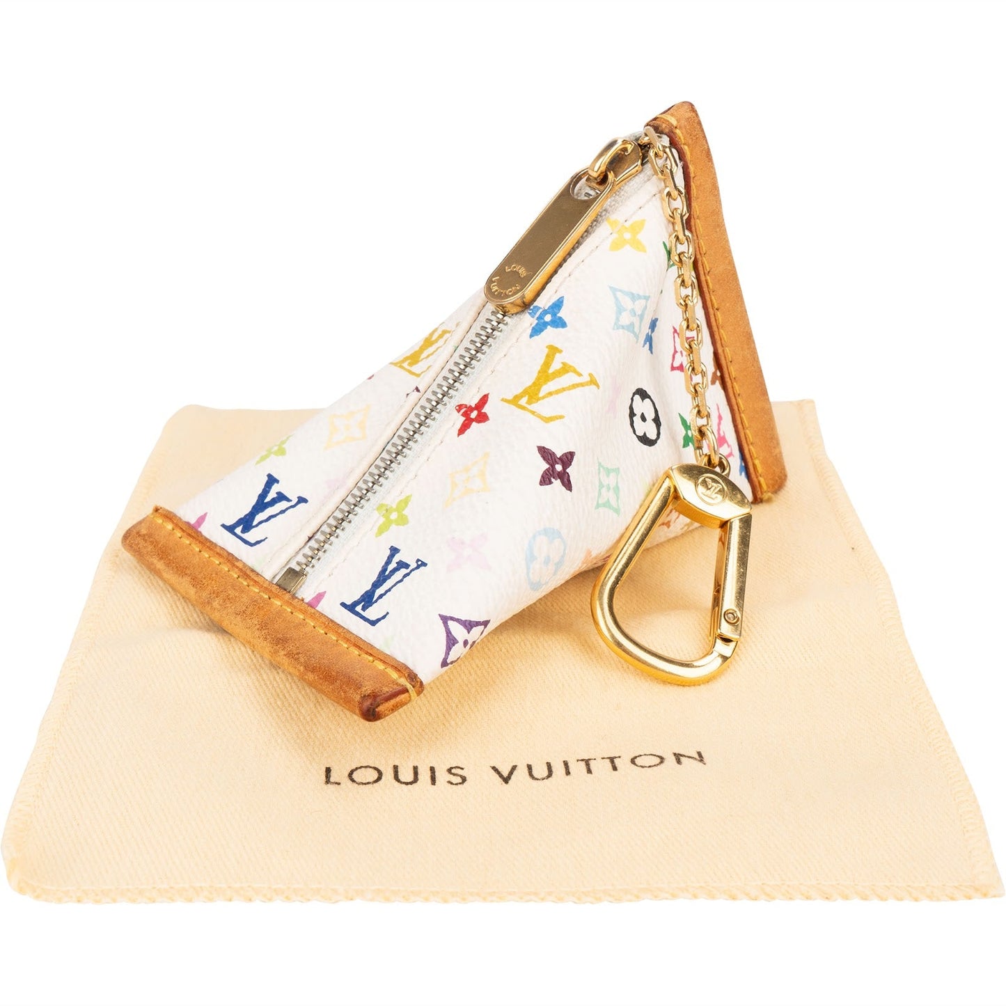 Louis Vuitton Canvas Monogram Multicolor Portifeuil Berlingo Key Pouch