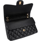 Chanel Quilted Caviar Leather Jumbo Double Flap Crossbody Bag