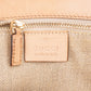 Gucci Floral Print Canvas Bamboo Handle Tote Shoulder Bag