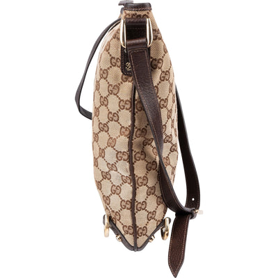 Gucci Monogram GG Canvas Abbey D-Ring Messenger Crossbody Bag