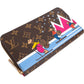 Louis Vuitton Monogram Canvas Illustre Xmas Skating Bears Mount Bleu Zippy Wallet