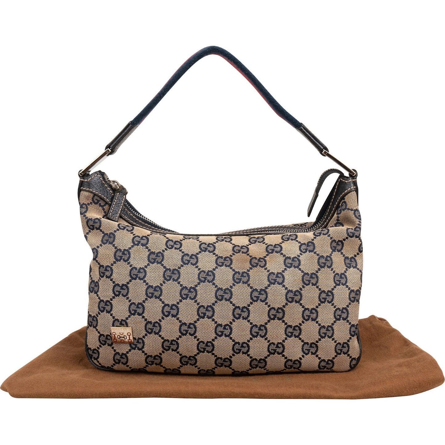 Gucci Monogram GG Canvas Pochette Shoulder Bag