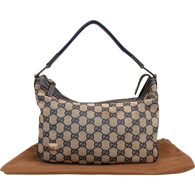 Gucci Monogram GG Canvas Pochette Shoulder Bag
