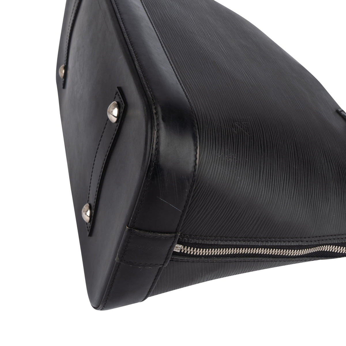 Louis Vuitton Noir Epi Leather Alma GM Handbag