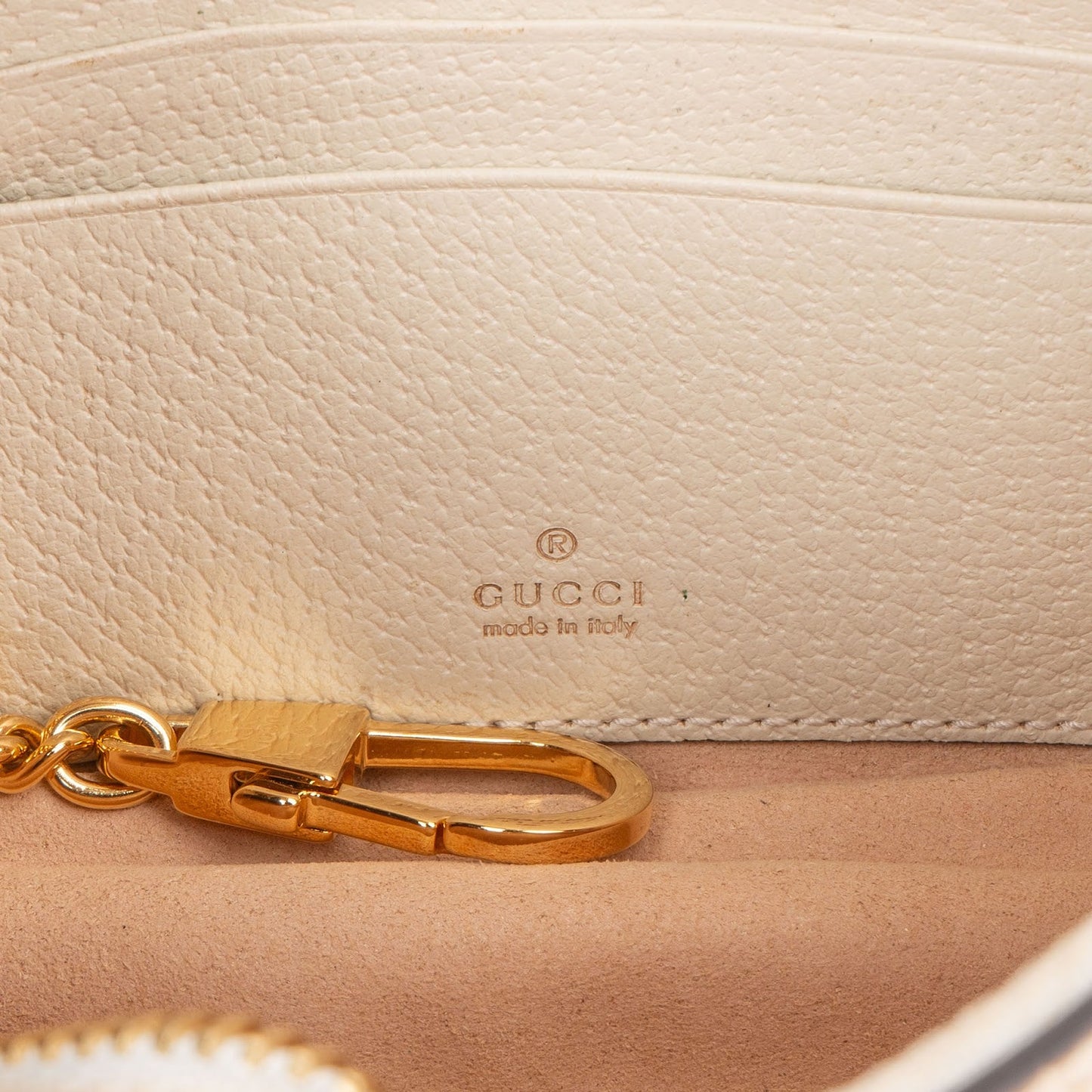 Gucci Monogram GG Supreme Canvas Web Stripe Ophidia Half-Moon Mini Shoulder Bag