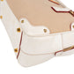 Prada Canvas Saffiano Leather Bauletto Handbag