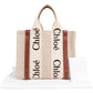 Chloé Canvas Small Woody Tote Handbag