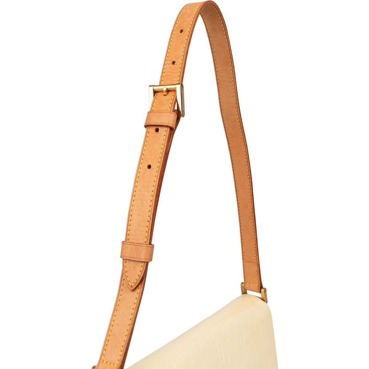 Louis Vuitton Thompson Street aus Monogram Vernis in Vanille – Ansicht 3
