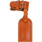 Louis Vuitton Brown Leather Luggage Tag Set