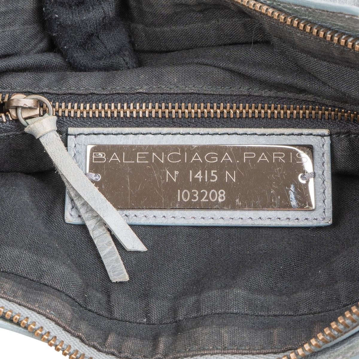 Balenciaga Grey Leather Classic City Handbag