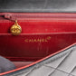 Chanel Quilted Lambskin Diana 24K Gold Single Flap Crossbody Bag