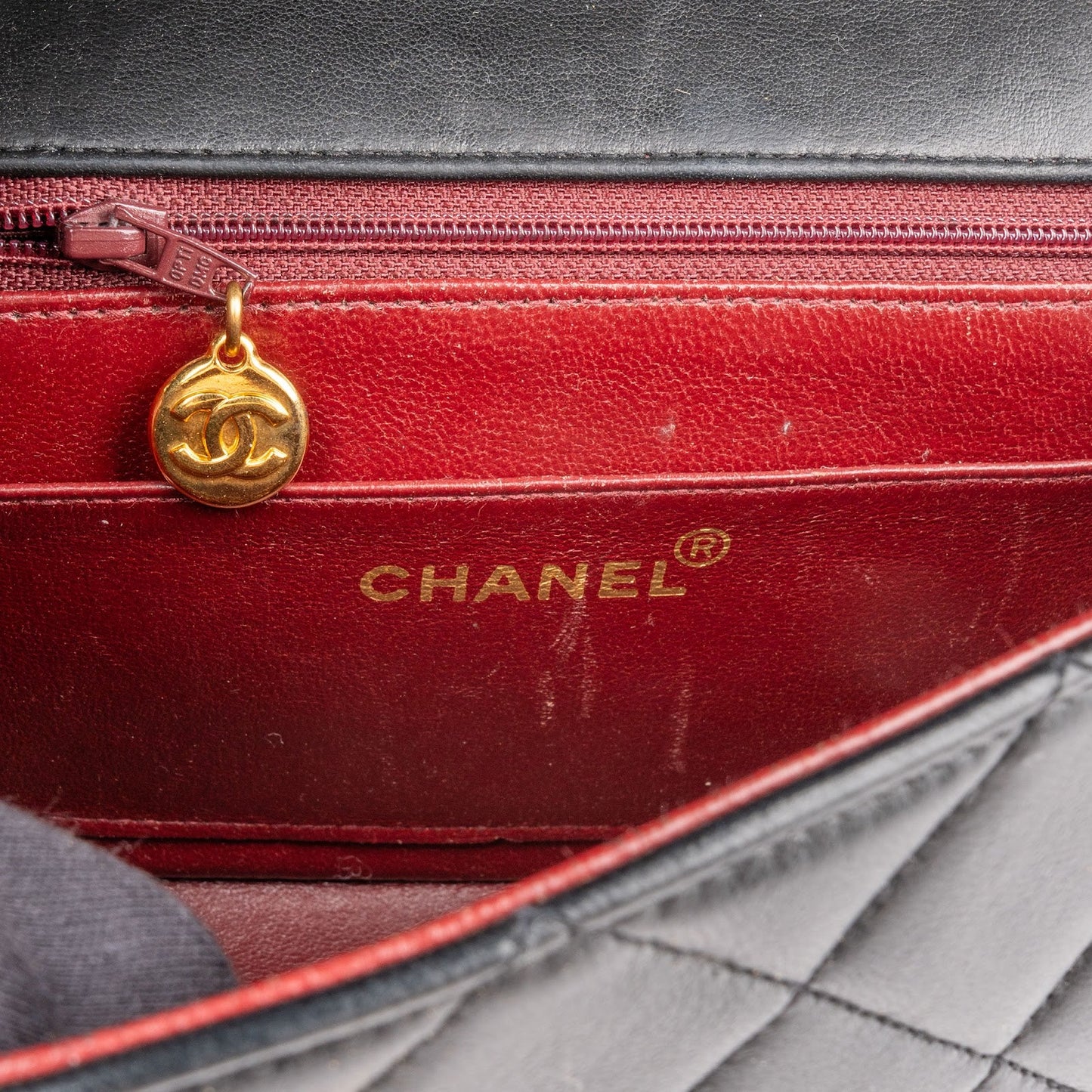 Chanel Quilted Lambskin Diana 24K Gold Single Flap Crossbody Bag