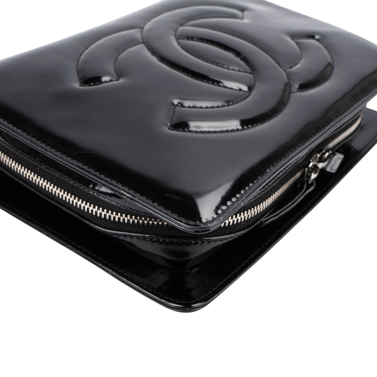Chanel Patent Leather Timeless CC Flap Handbag